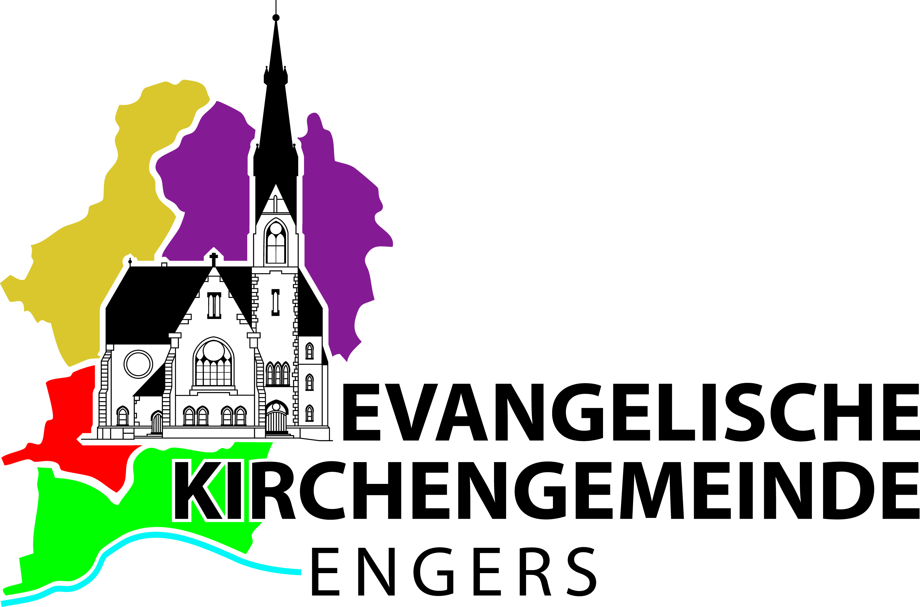 Buntes Logo der Evangelischn Kirchengemeinde Engers